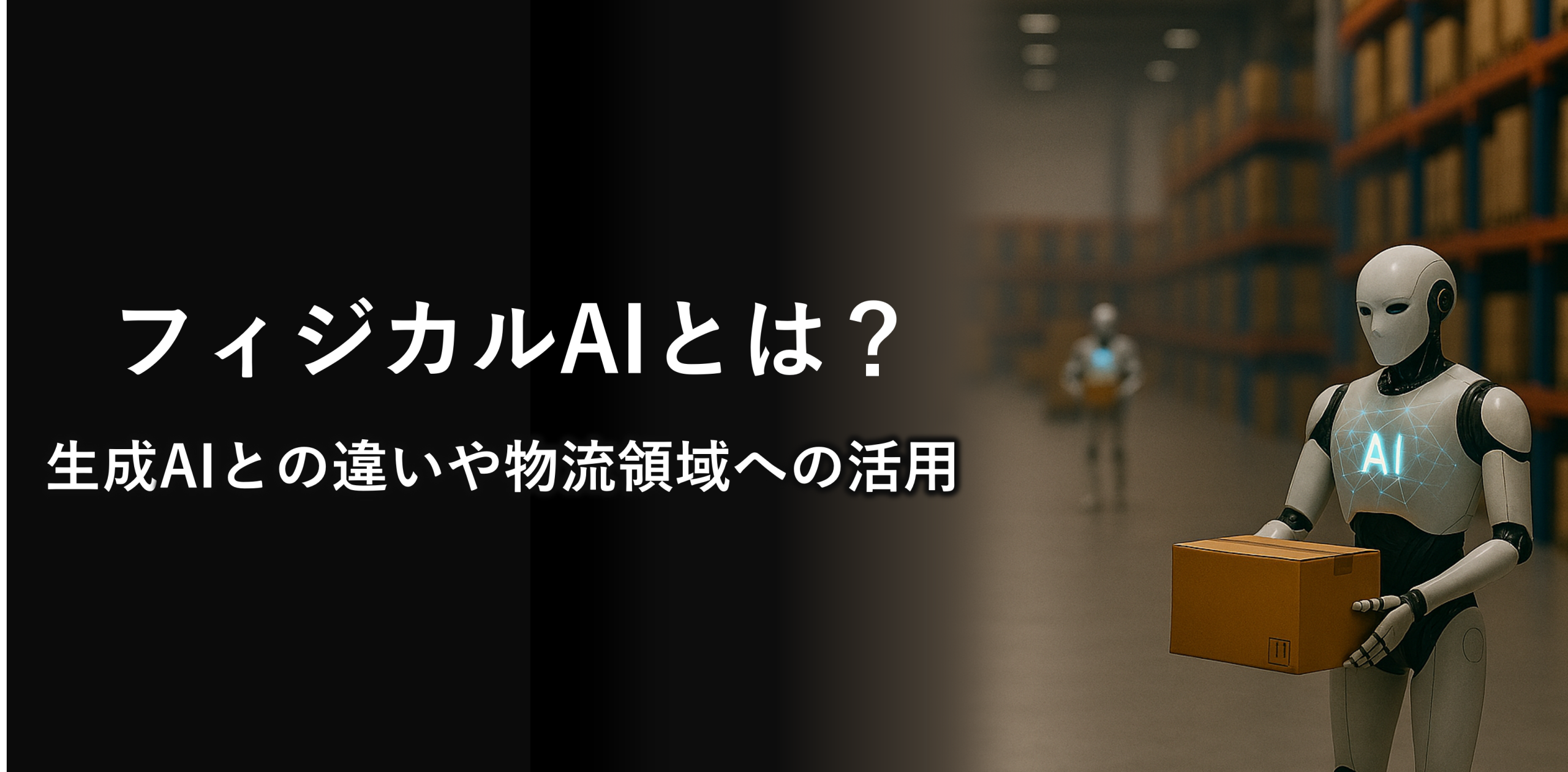 フィジカルAIとは？ 生成AIとの違いや物流領域への活用