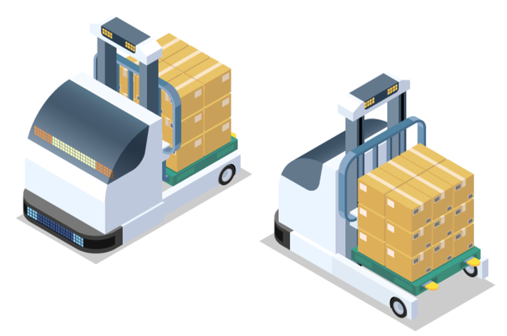 無人搬送フォークリフトのイメージ画像