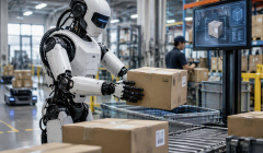 物流現場におけるフィジカルAI導入について想起させるアイキャッチ画像